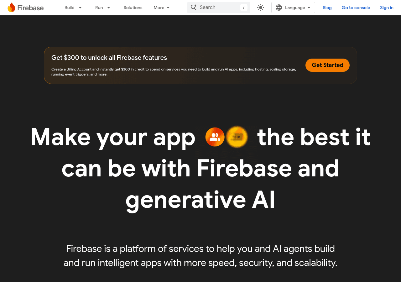 Firebase screenshot