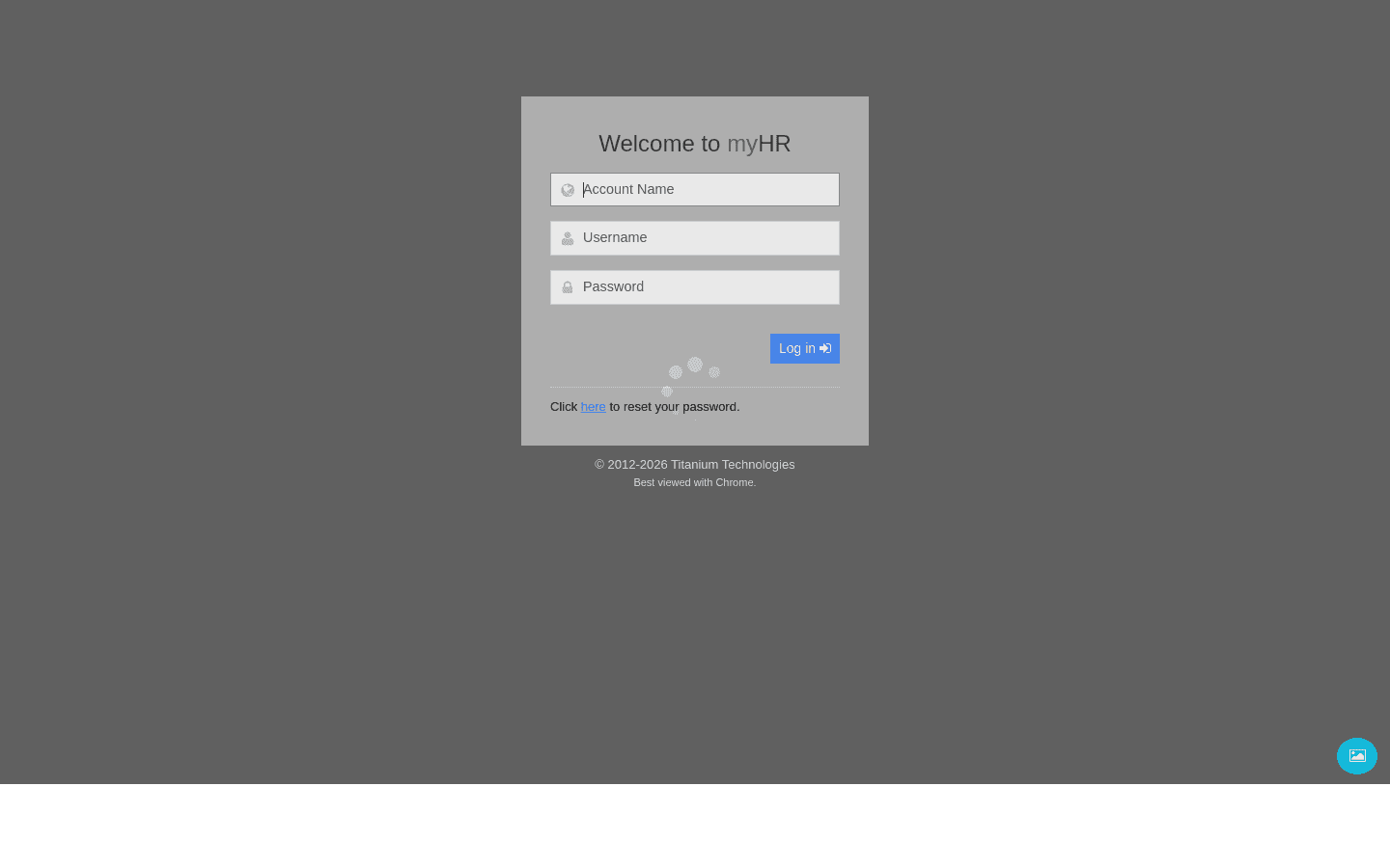 MyHR Asia secure login screen